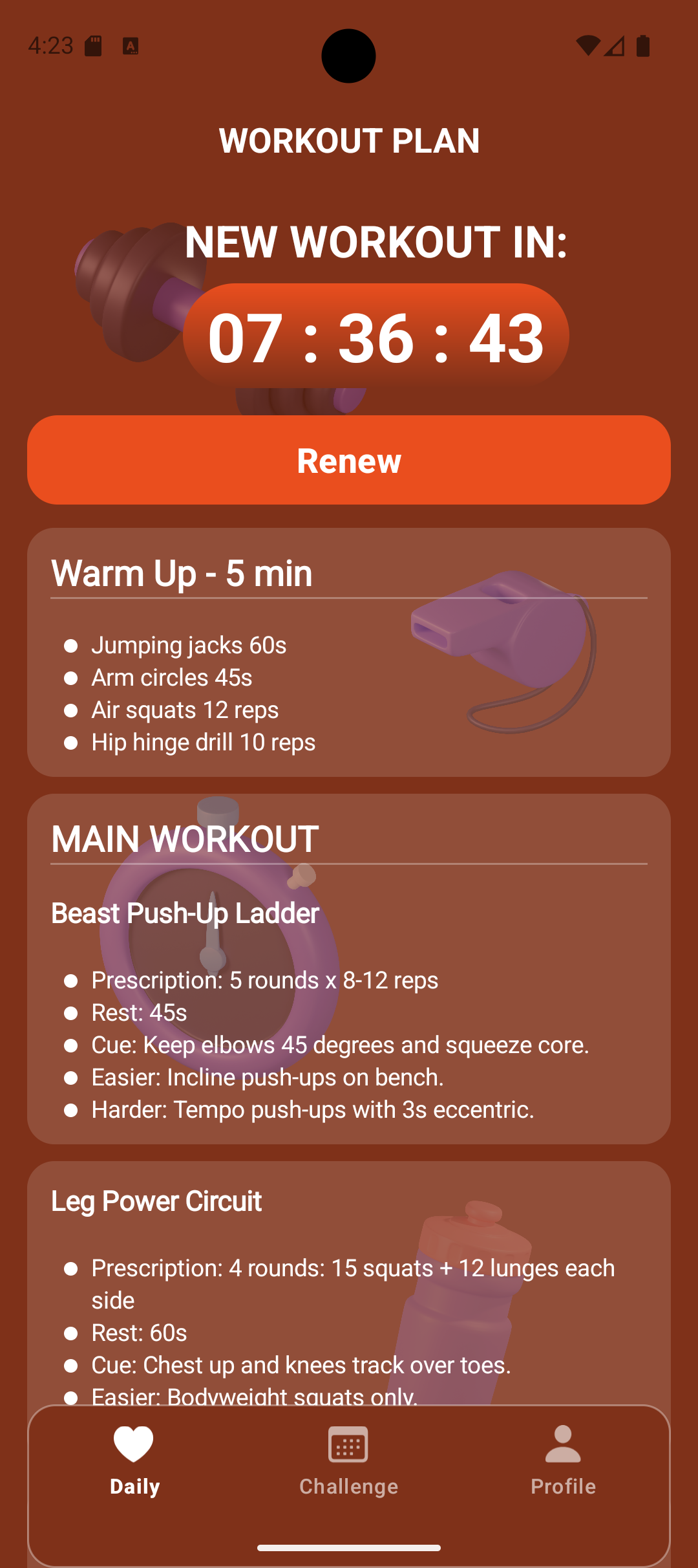 Lucky Sports AI Trainer onboarding screen