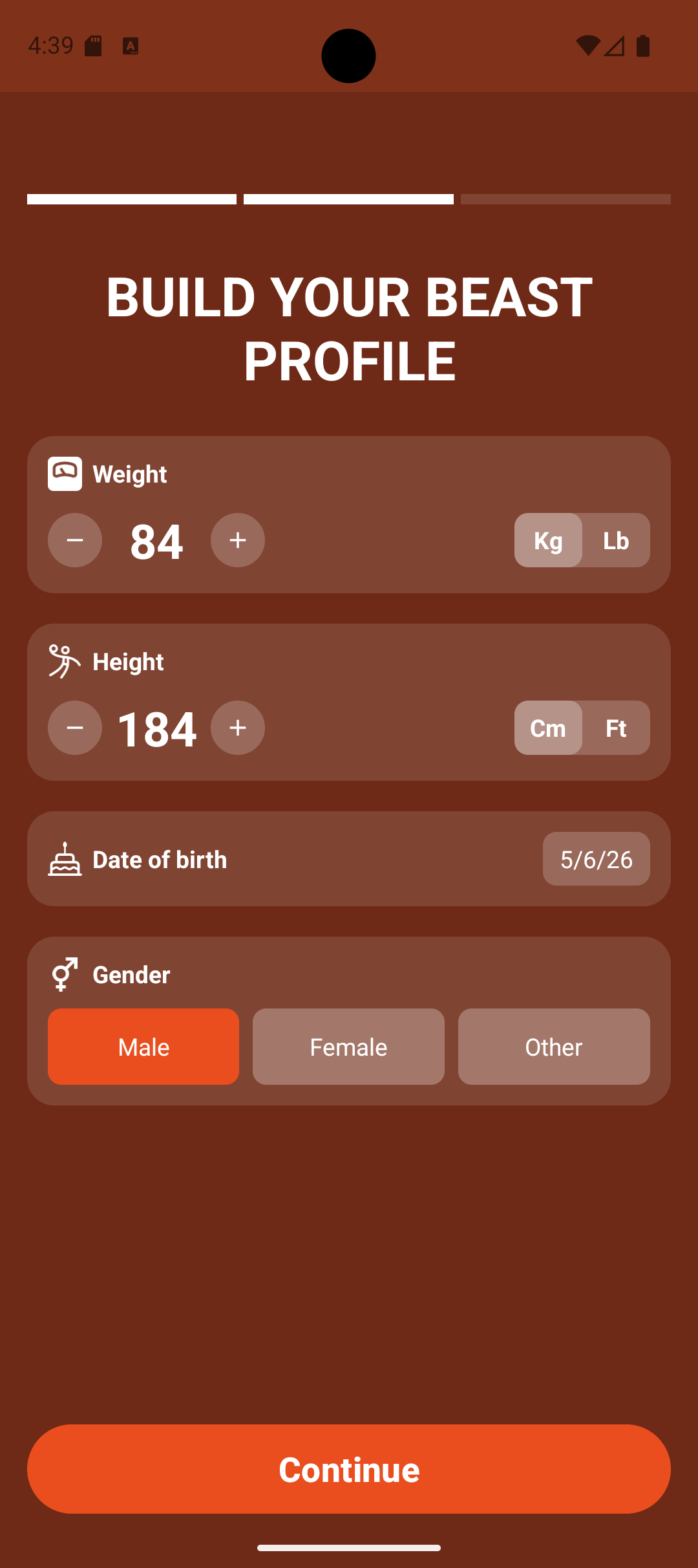Lucky Sports AI Trainer daily workout screen